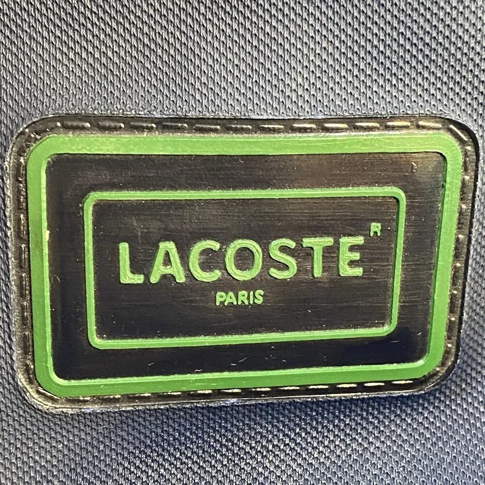 Vintage Lacoste Navy Blue Canvas Tote Bag
